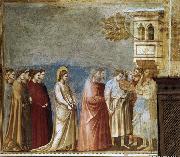 GIOTTO di Bondone . Wedding Procession oil painting